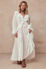 SPELL Fleur Lace Gown - White SzS
