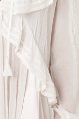 SPELL Fleur Lace Gown - White SzS