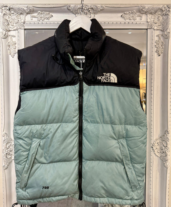 NORTHFACE Nuptse Retro Puffer Vest 700 - Mint Blue SzM