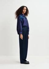 ESSENTIEL ANTWERP Embellished Cotton Shirt - Navy SzM PRE ORDER