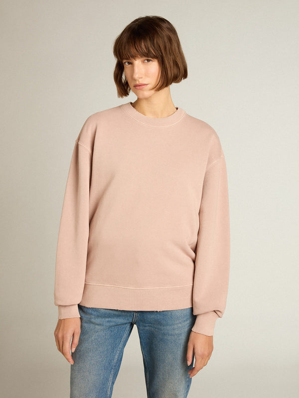 GOLDEN GOOSE Reverse Logo Sweatshirt - Powder Pink SzS