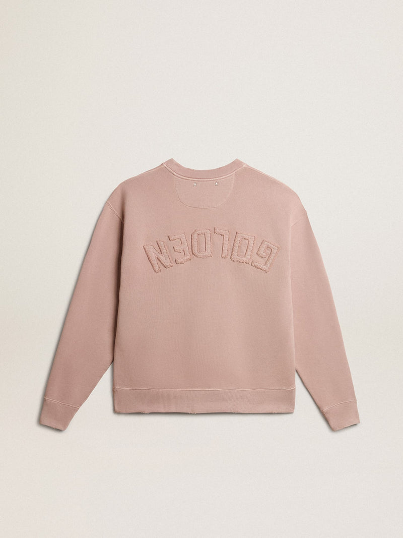 GOLDEN GOOSE Reverse Logo Sweatshirt - Powder Pink SzS