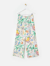 OLIVER BONAS Summer Wide Leg Trousers - Tropical Sz10