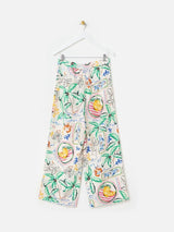 OLIVER BONAS Summer Wide Leg Trousers - Tropical Sz10