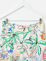 OLIVER BONAS Summer Wide Leg Trousers - Tropical Sz10
