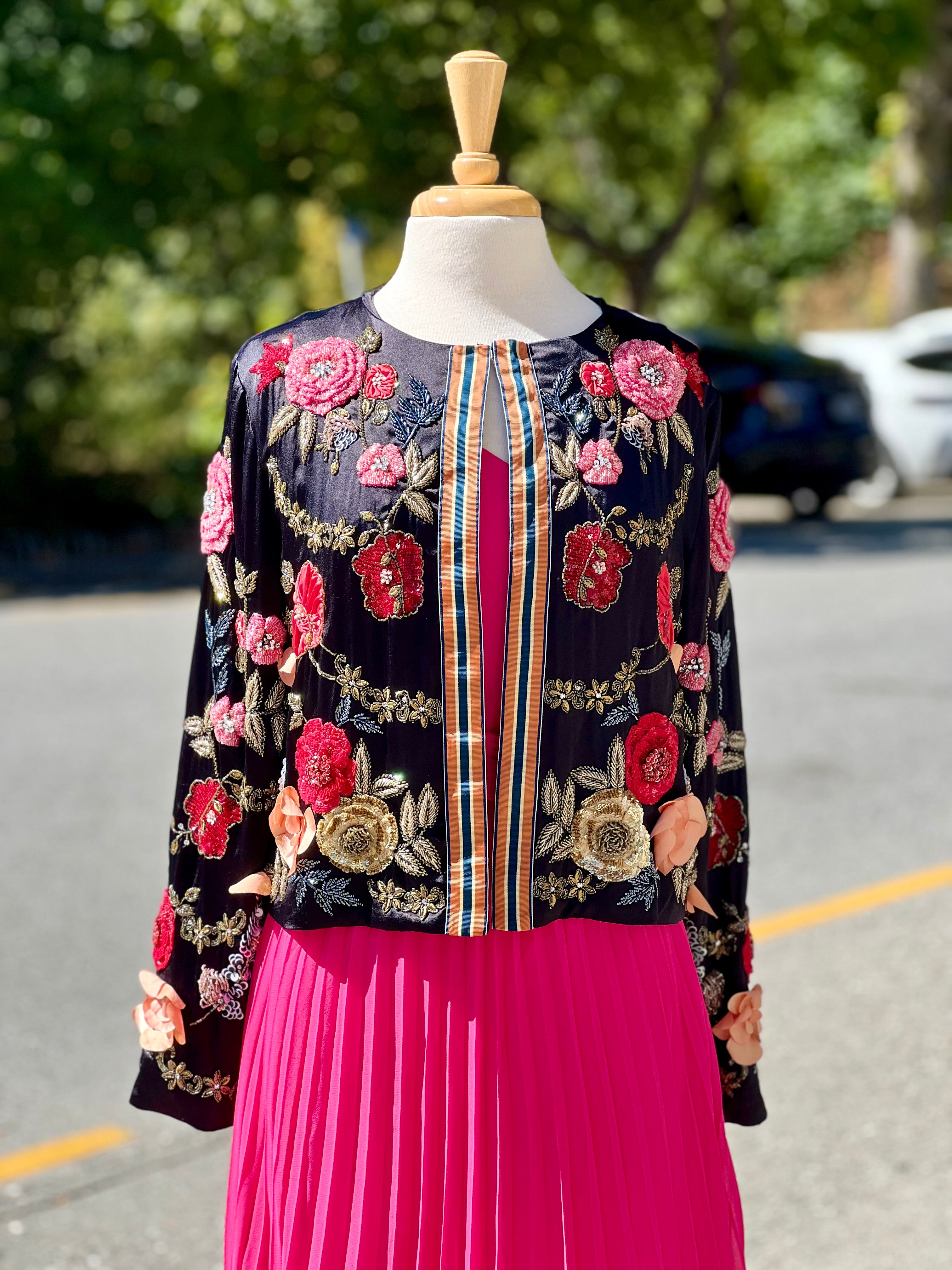 TRELISE COOPER COUTURE Draped in Jewels Jacket SzS Bunnies