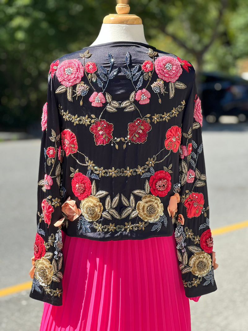 TRELISE COOPER COUTURE Draped in Jewels Jacket SzS Bunnies