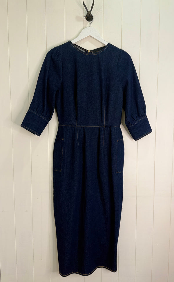KAREN WALKER Denim Midi Dress Sz10