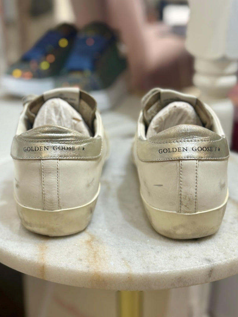 GOLDEN GOOSE Super Star Zebra Pony Print Star - EU39