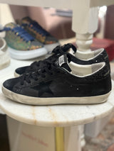 GOLDEN GOOSE Superstar Black Glitter Heel - EU40
