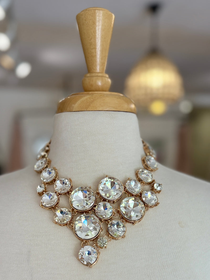 BEAUTIFUL EARTH Crystal Maxi Collar Necklace