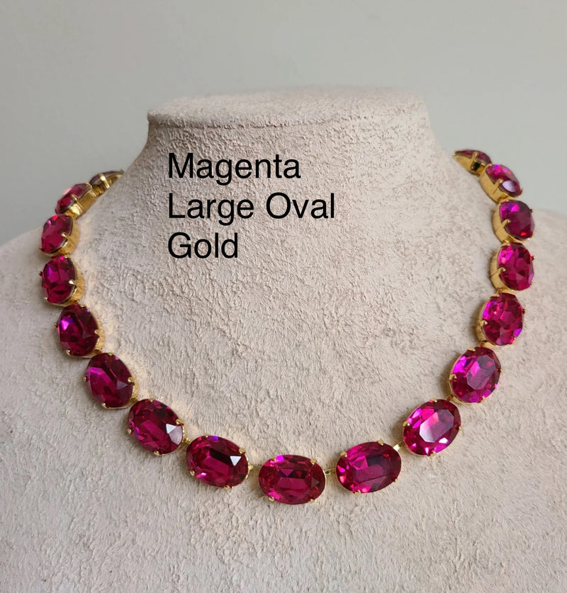 BUNNIES Statement Crystal Necklace