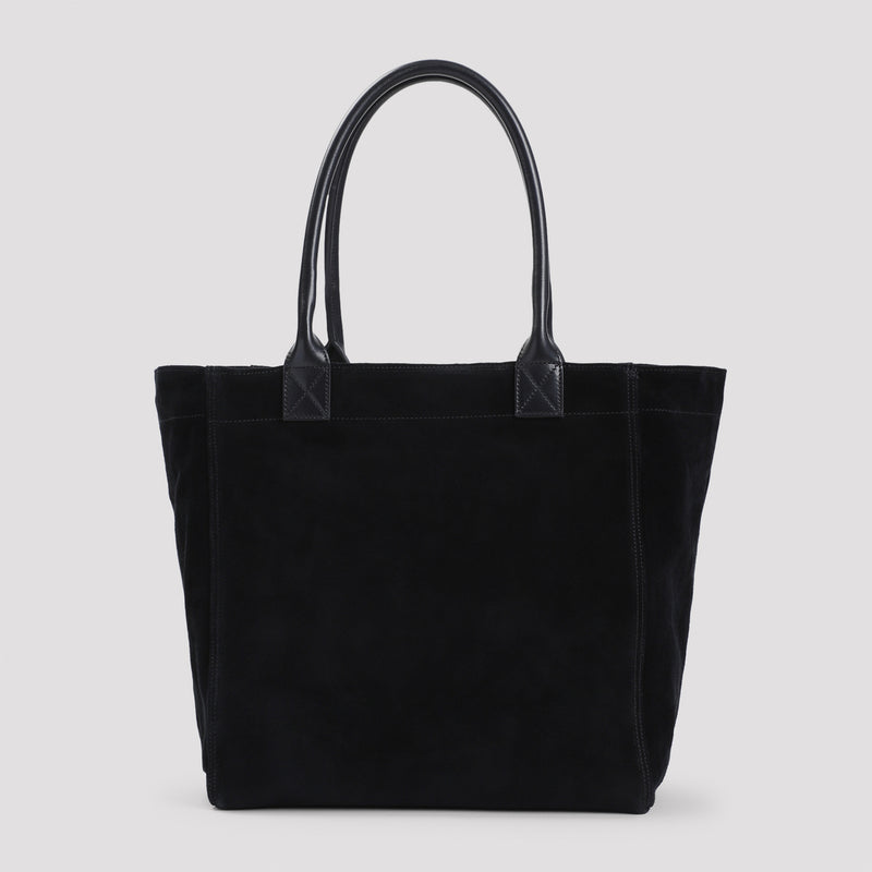 ISABEL MARANT Small Yenky Leather-trimmed Suede Tote