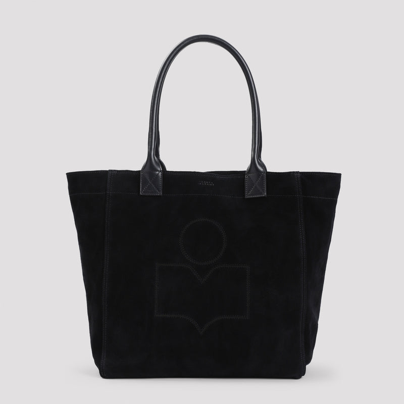 ISABEL MARANT Small Yenky Leather-trimmed Suede Tote