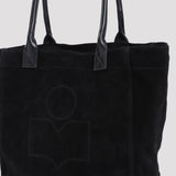 ISABEL MARANT Small Yenky Leather-trimmed Suede Tote