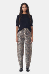 GANNI Leopard Denim Stary Jeans - Sz27