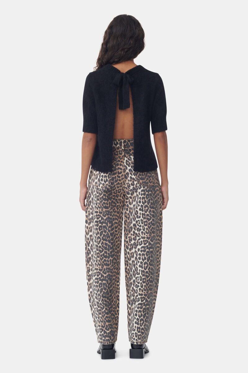 GANNI Leopard Denim Stary Jeans - Sz27