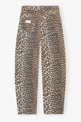 GANNI Leopard Denim Stary Jeans - Sz27
