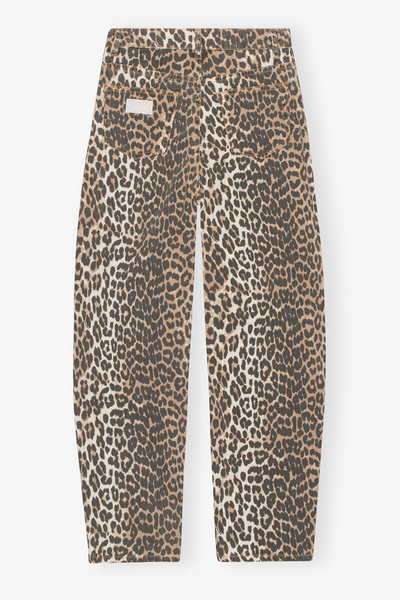 GANNI Leopard Denim Stary Jeans - Sz27