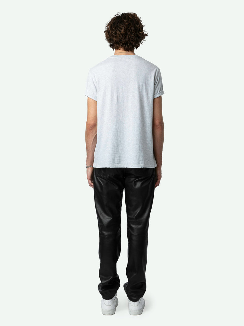 ZADIG & VOLTAIRE Logo-print University T-shirt - Grey Unisex SzS