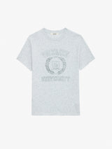ZADIG & VOLTAIRE Logo-print University T-shirt - Grey Unisex SzS
