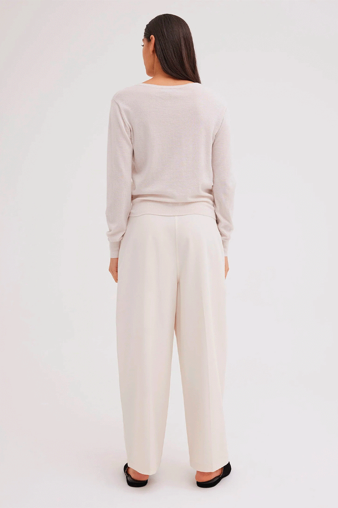 JAC + JACK Will Cashmere Sweater - Bone SzXS