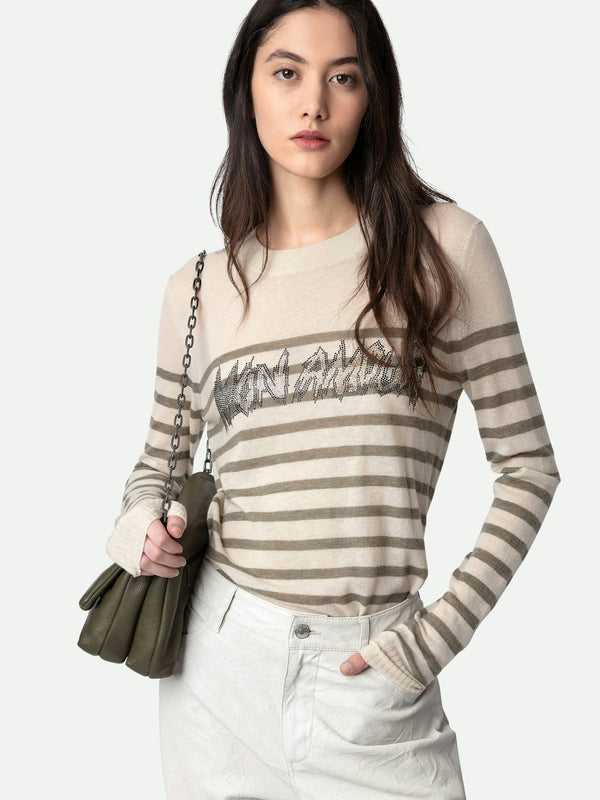 ZADIG & VOLTAIRE Source Mon Amour Diamanté Cashmere Jumper - Judo SzM