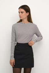 KAREN BY SIMONSEN Candace Stripe Long Sleeve Top - XL