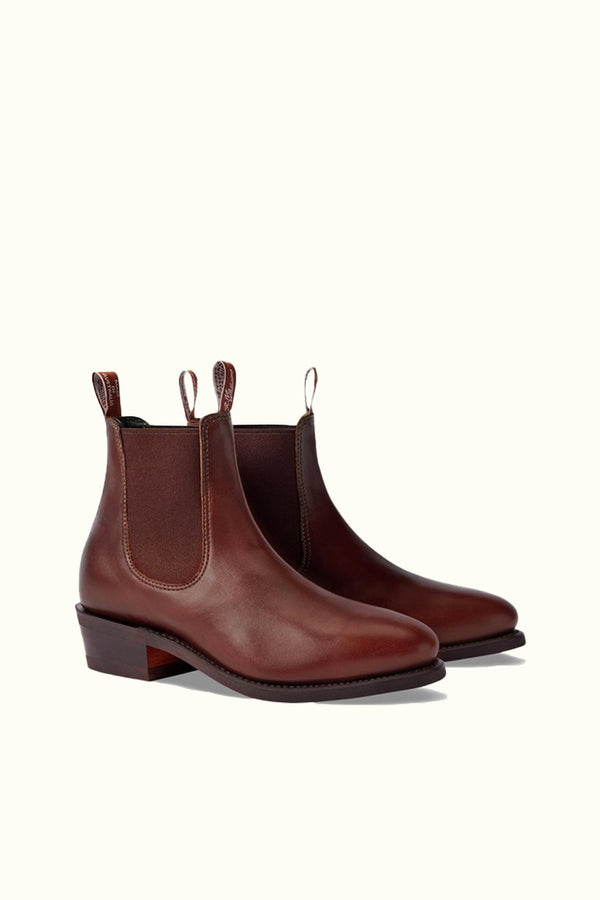 RM WILLIAMS Lady Yearling Boot Rubber Sole – Chestnut Sz10