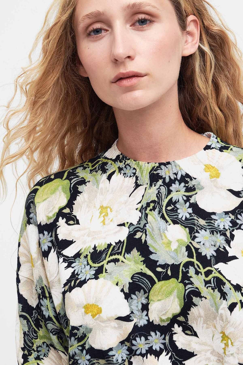 BARBOUR X HOUSE OF HACKNEY Daintry Knitted Jumper - Floral Sz18