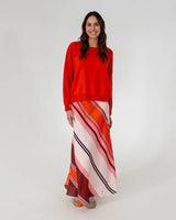 ELMS + KING Austin Bias Cut Skirt - Multi SzS