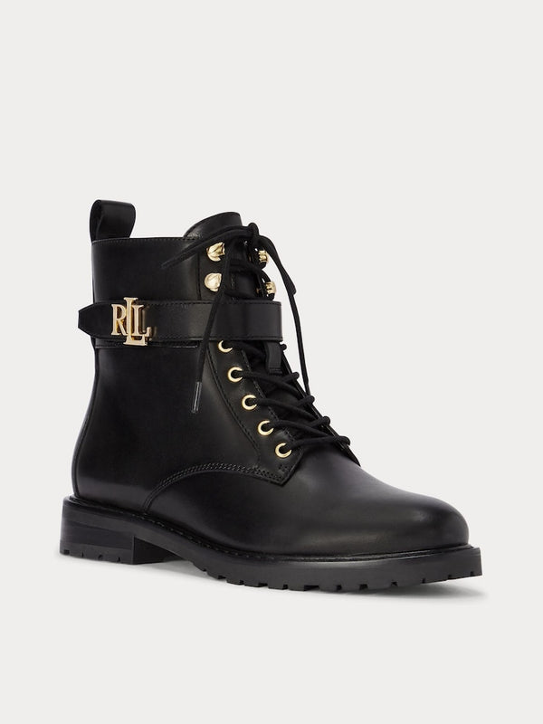 RALPH LAUREN Eldridge Leather Boot - Black EU41