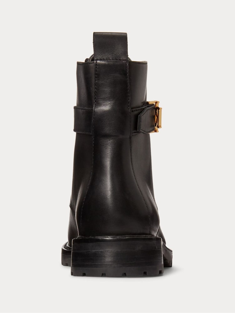 RALPH LAUREN Eldridge Leather Boot - Black EU41