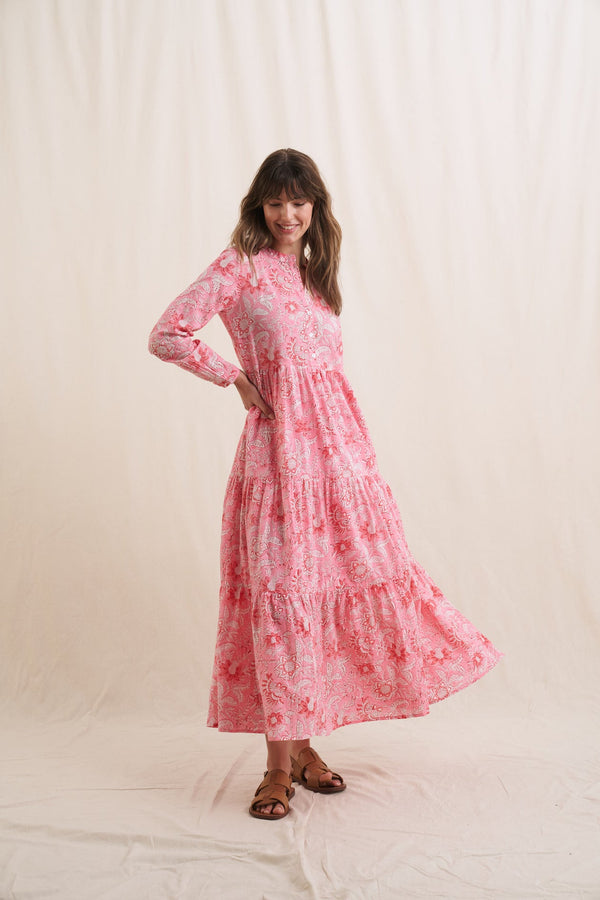 READ & BELL Natalie Maxi Dress - Rose Floral