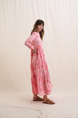 READ & BELL Natalie Maxi Dress - Rose Floral