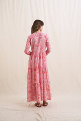 READ & BELL Natalie Maxi Dress - Rose Floral