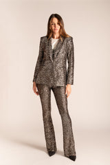 WE ARE THE OTHERS Sequin Blazer - Silver Sz2 NZ10