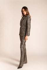 WE ARE THE OTHERS Sequin Blazer - Silver Sz2 NZ10