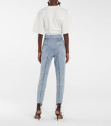 ISABEL MARANT Nanouli Skinny Stirrup Jeans - Light Blue  Sz38 NZ Small