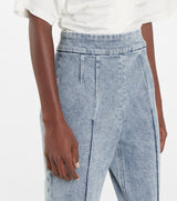 ISABEL MARANT Nanouli Skinny Stirrup Jeans - Light Blue  Sz38 NZ Small