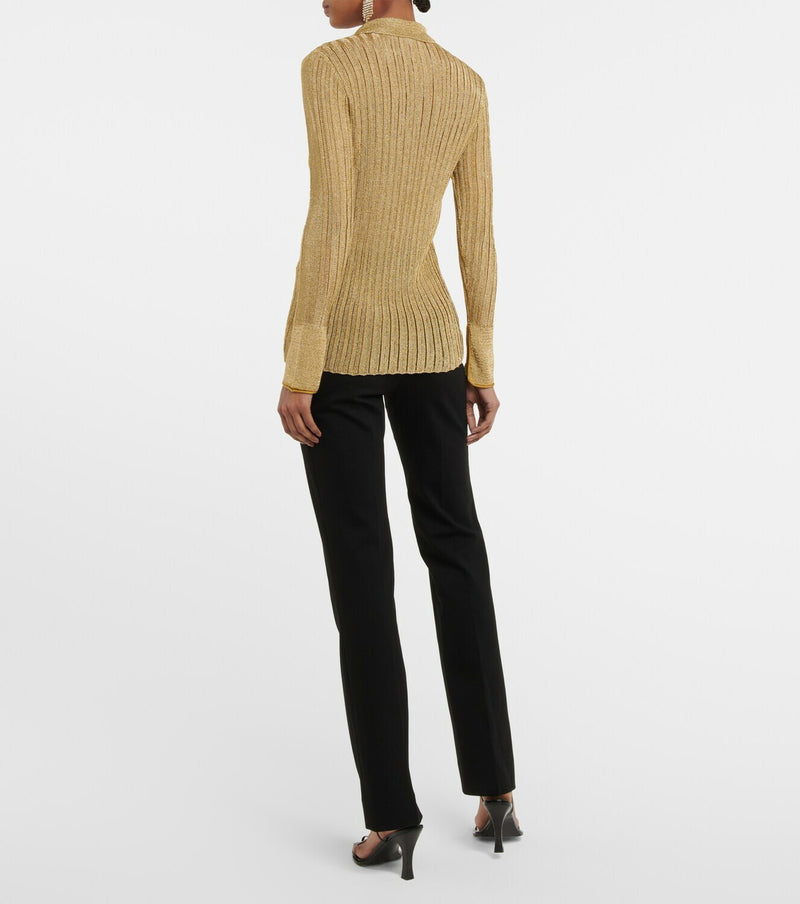 VICTORIA BECKHAM Metallic Knit - Gold SzL