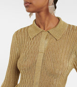 VICTORIA BECKHAM Metallic Knit - Gold SzL