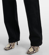 KHAITE Corben High-rise Tapered Jeans - Black Sz27