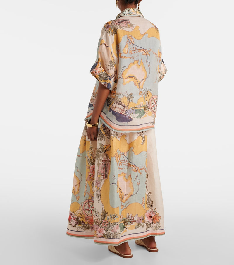 ZIMMERMANN Tallow Shirt - Nautical Sz3 NZ14