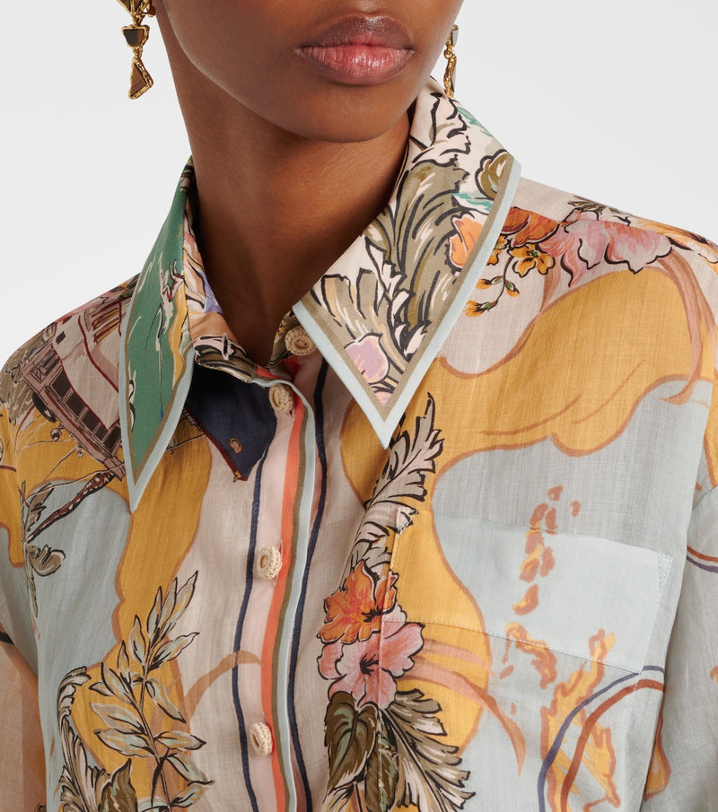 ZIMMERMANN Tallow Shirt - Nautical Sz3 NZ14