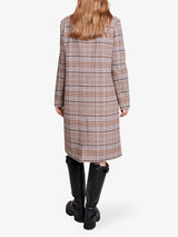 MAJE Checked Double Breasted Coat - Sz38 NZ10