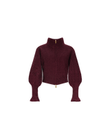 RUBY Matilda Zip Cardigan - Plum Sz10