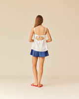 RUBY Colette Lace Trimmed Camisole - White Sz6