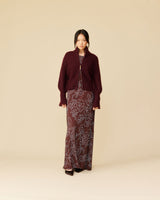 RUBY Matilda Zip Cardigan - Plum Sz10