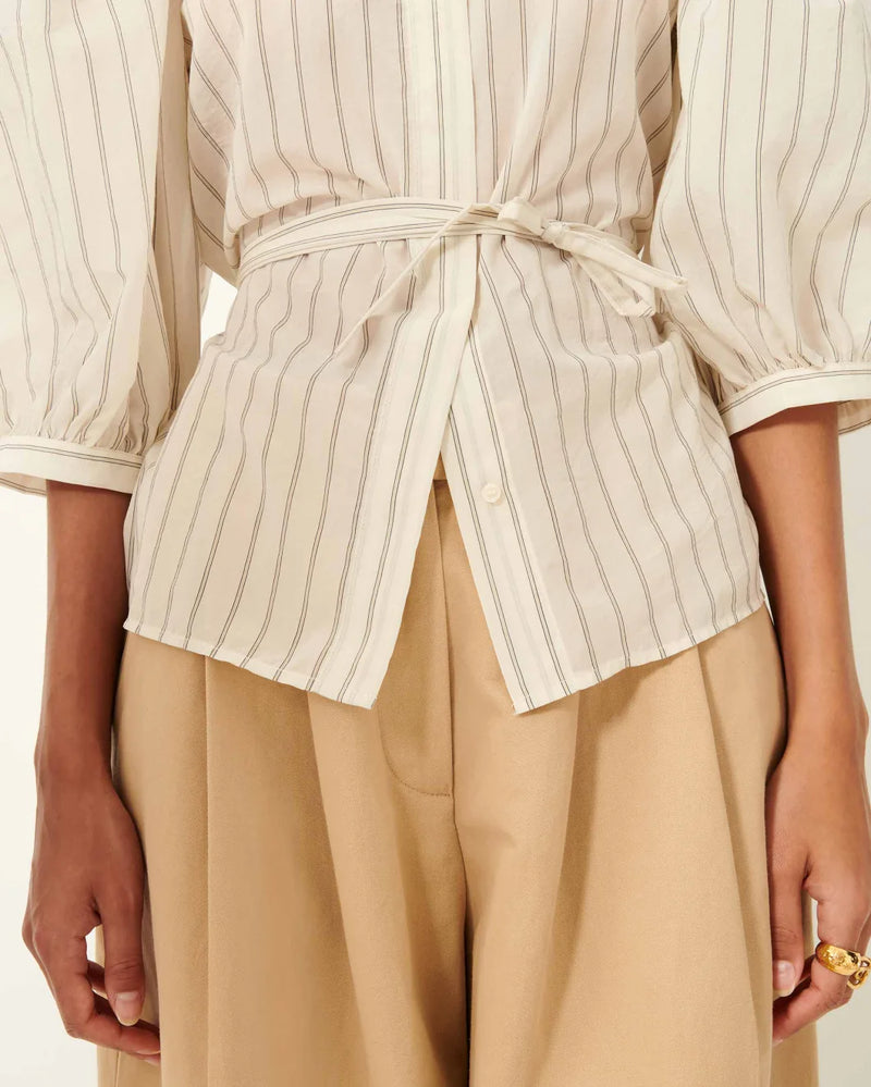 SESSUN Georgia Shirt - Sandcream SzL